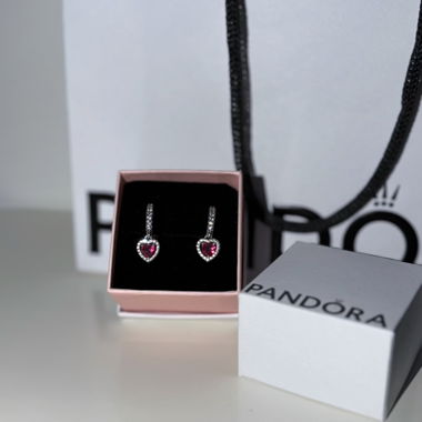 Boucles d’oreilles Pandora coeur