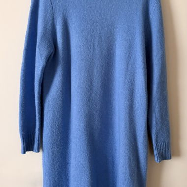 Rino & Pelle Blue Knit Dress with Turtleneck