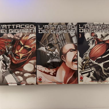 Attack on Titan Manga vol. 1-3 in Italian