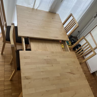 Dining table with 6 chairs