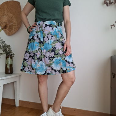 Jupe patineuse fleurie