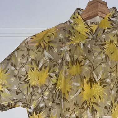 Robe voilage à motifs 