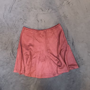Red A-Line Mini Skirt