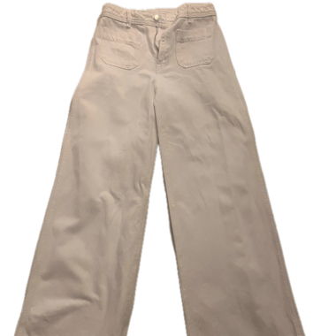 MNG weisse Wide-Leg-Jeans
