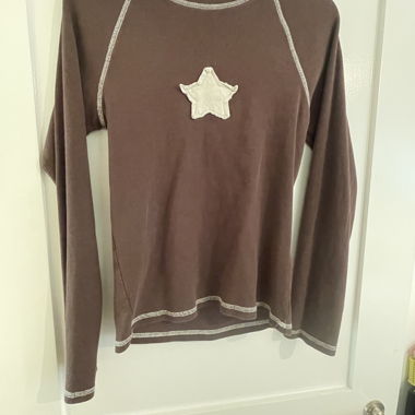 Maglia a Maniche Lunghe Marrone