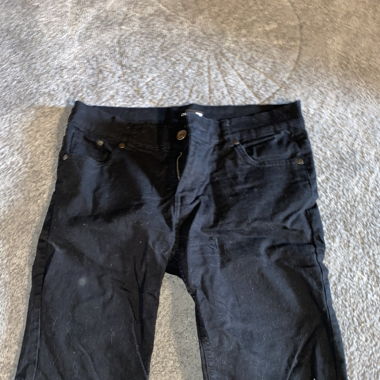 Schwarze Knielange Hose