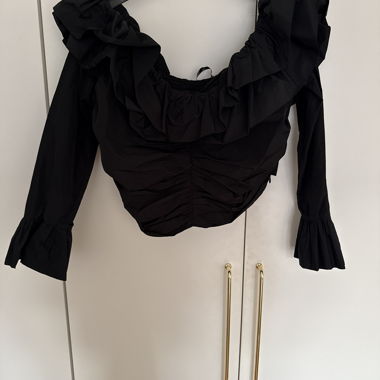 Zara chiffon crop top