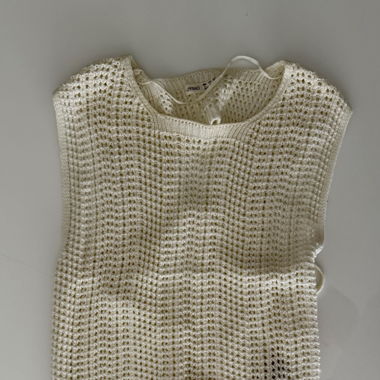 Top da Spiaggia in Crochet Bianco