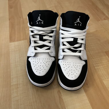 Nike Air Jordan 1 Mid Schwarz Weiss EU 38