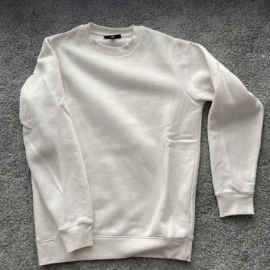 Felpa bianco/beige