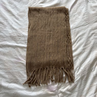 Brown Knit Scarf