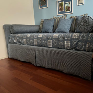 Letto singolo con secondo letto estraibile