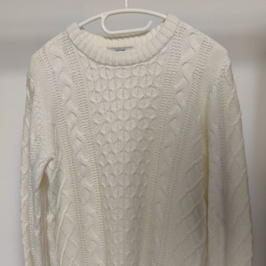 Pull chaud crême