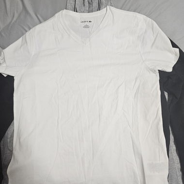 Lacoste White T-Shirt Size M