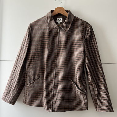 Veste à carreaux vintage L