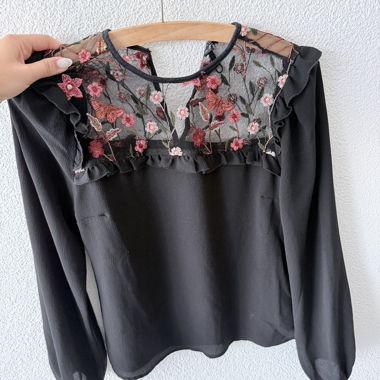 Blusa OVS in mesh floreale