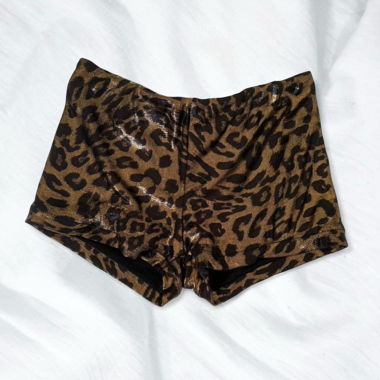 Leopard mini shorts