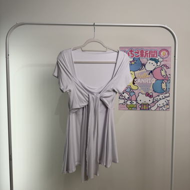zerah wrap short sleeve blouse