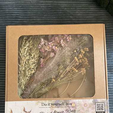 DYI couronne de fleurs séchées 