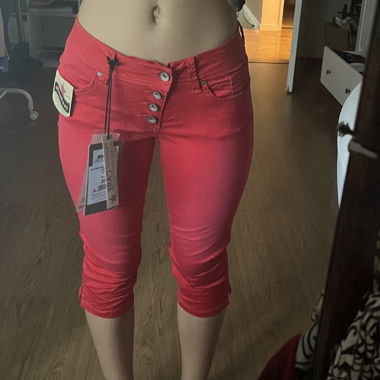 Pantaloni Capri rossi