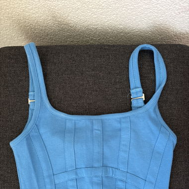 Crop top Bleu