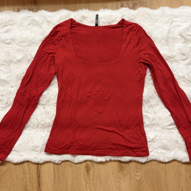 Langarmshirt Rot