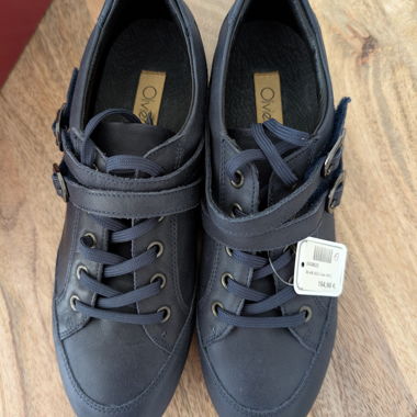 Sneakers Olivier Strelli in pelle blu taglia 37