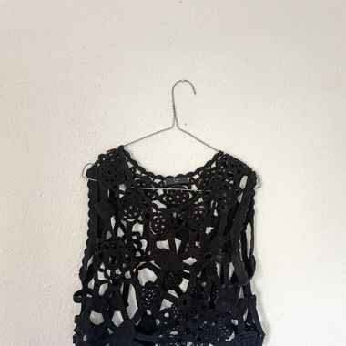 Gilet Nero in Crochet
