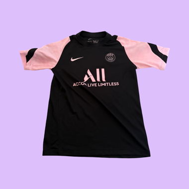 Maglia Nike PSG Dri-Fit nero/rosa XL Kids