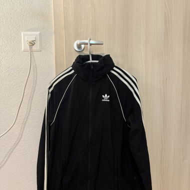 Black Adidas track jacket