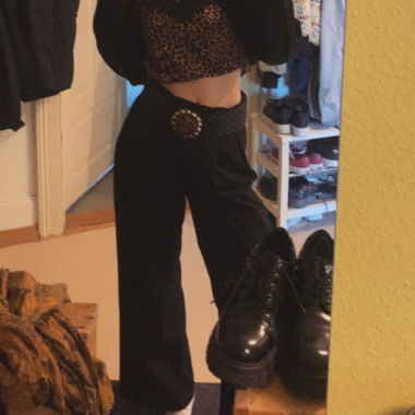 Braided black belt