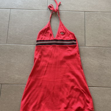 Lacoste Red Neckholder Top
