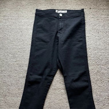 Schwarze Denim Jeans