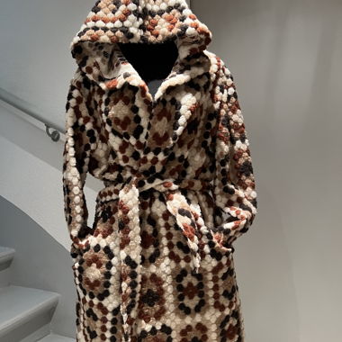 Cardigan à capuche laine 
