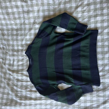 Green blue pullover