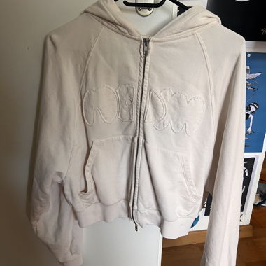 Felpa con cappuccio zip Cream NOM Originals