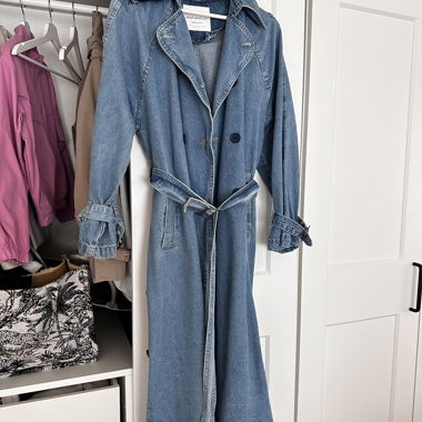 Denim trenchcoat