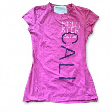 T-shirt grafico Vintage Hollister “Cali” Rosa S