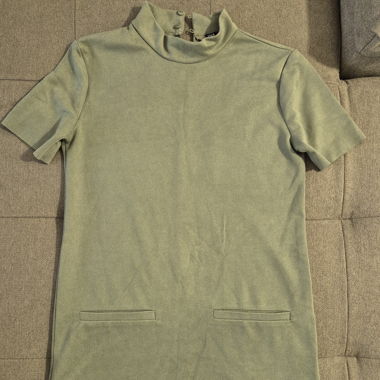 Zara Shirt Dress in Olive Green