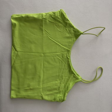 Top corto verde neon