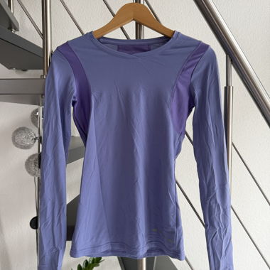 Maglia sportiva maniche lunghe viola