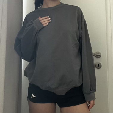 Pull H&M Basic gris