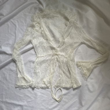 White-Cream Lace Blouse