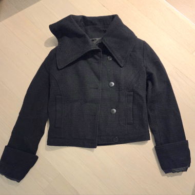 Cappotto corto nero Calvin Klein