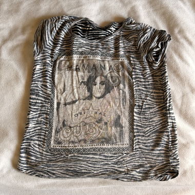 Zebra-T-Shirt mit Motiv