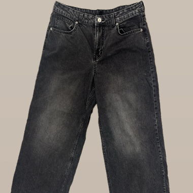Black Denim Culotte