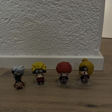 Naruto Mini-Figuren Set (4 Stück, Chibi-Style)