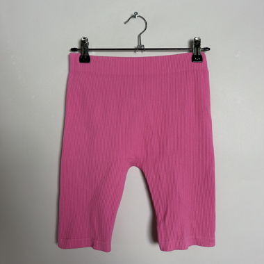 Short biker a coste rosa
