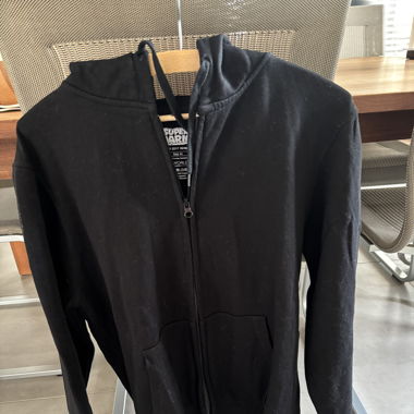 Sweat-shirt à capuche noir