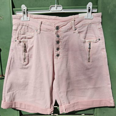 Jeans-Shorts in Altrosa mit viel Stretch